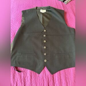 Philip Stewart black vest with unique buttons size med
